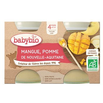 Babybio Compote Pomme Mangue 2x130g
