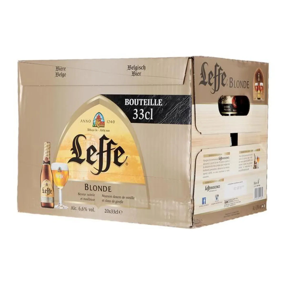 Leffe Bière Blonde 6.6° 20x25cl