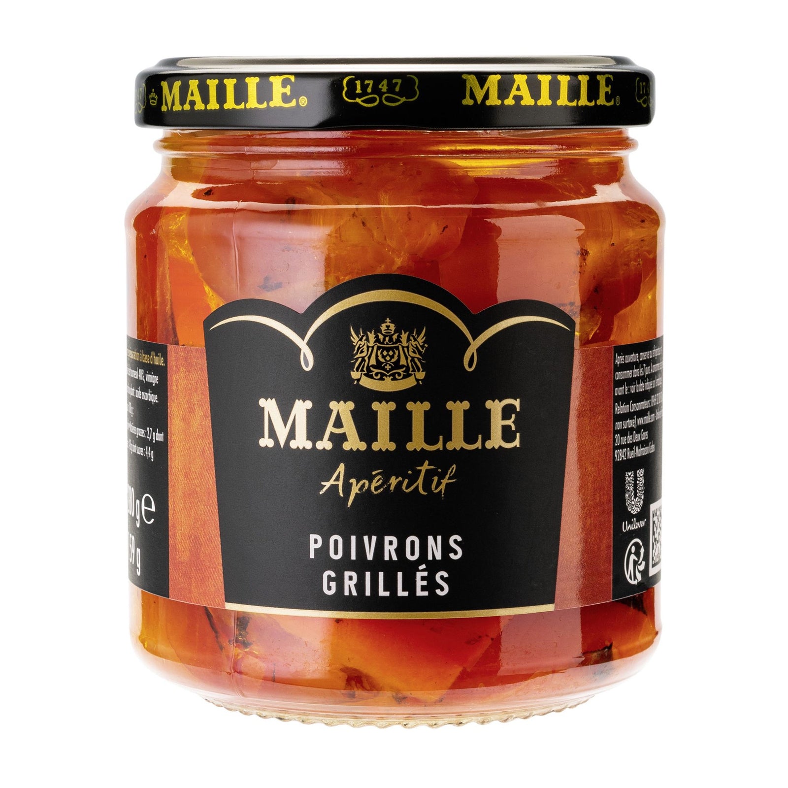 Maille Pot d'Apéritif aux poivrons grillés marinés 159gr