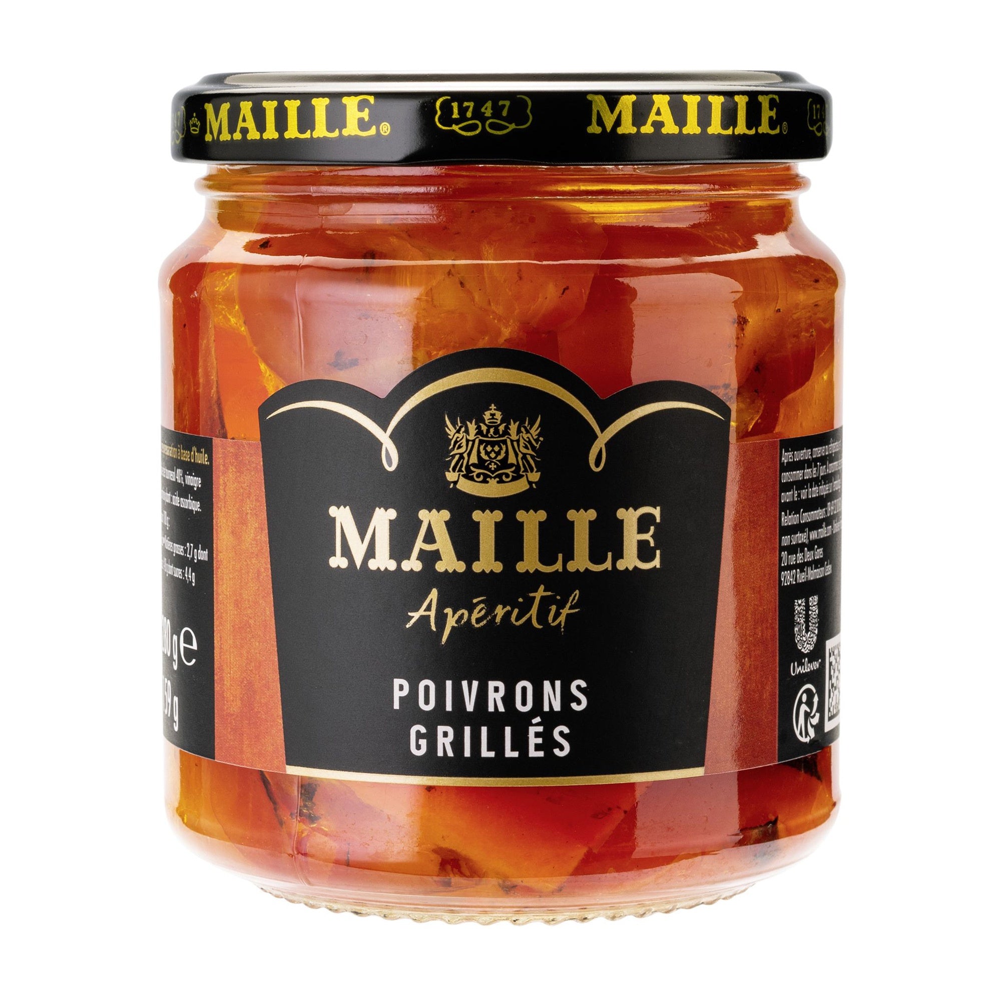Maille Pot d'Apéritif aux poivrons grillés marinés 159gr