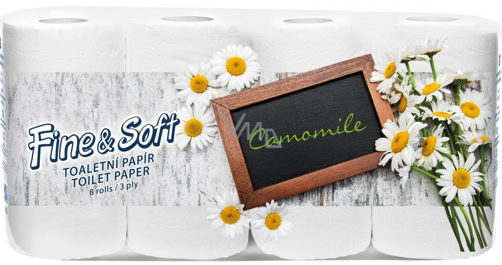 BIG SOFT Camomille Papier toilette 3 plis x8