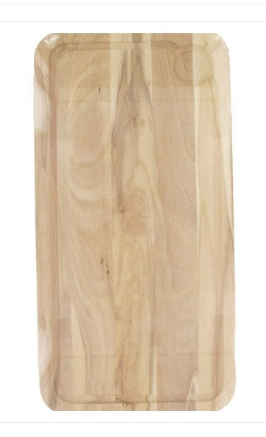 Fackelmann - Planche à decouper en hêtre avec rigolle  45x25 cm Wood edition