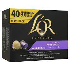 L'Or Capsules Café Espresso intensité 8 Lungo Profondo x50/ 260gr