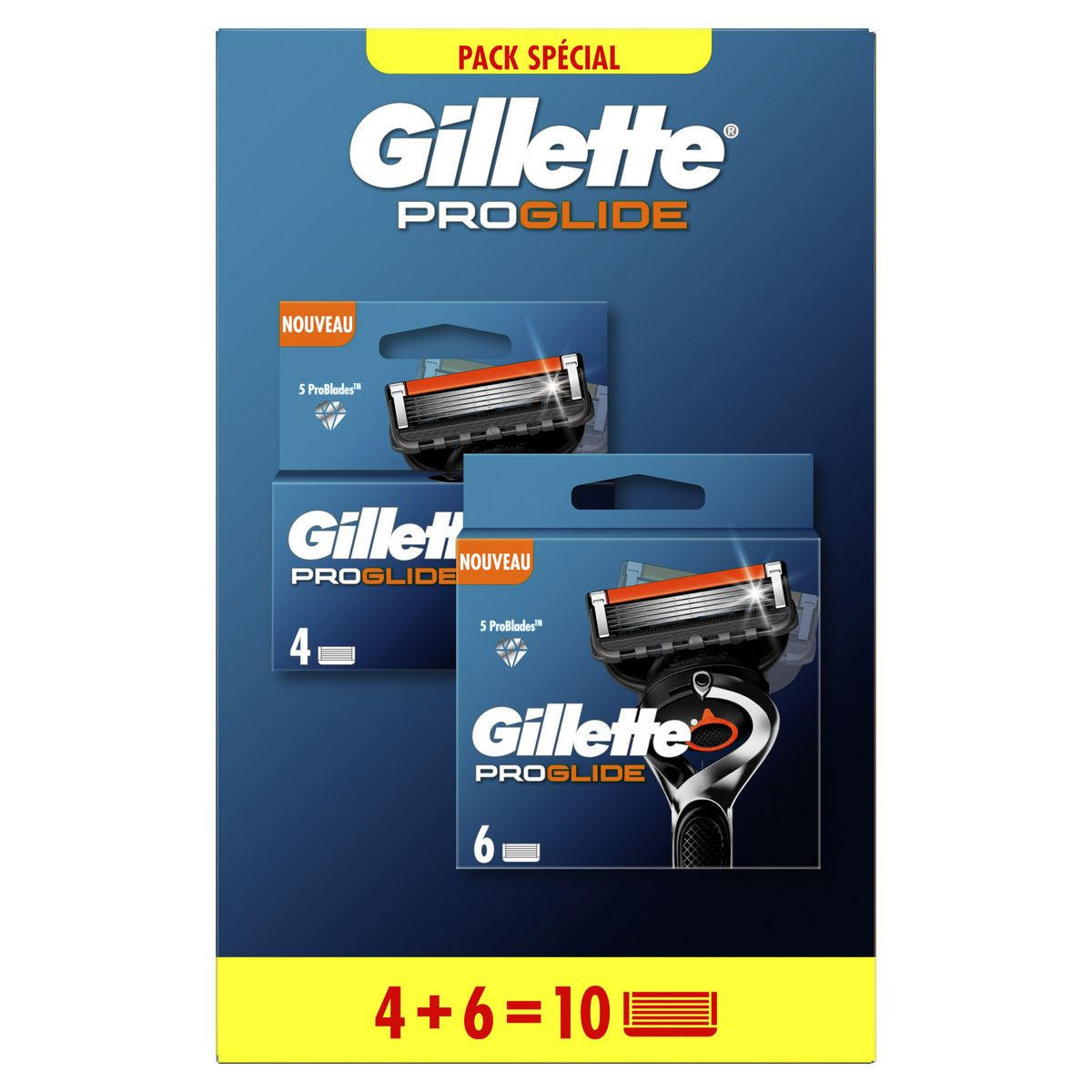 Gillette Lames de Rasoir Proglide x10