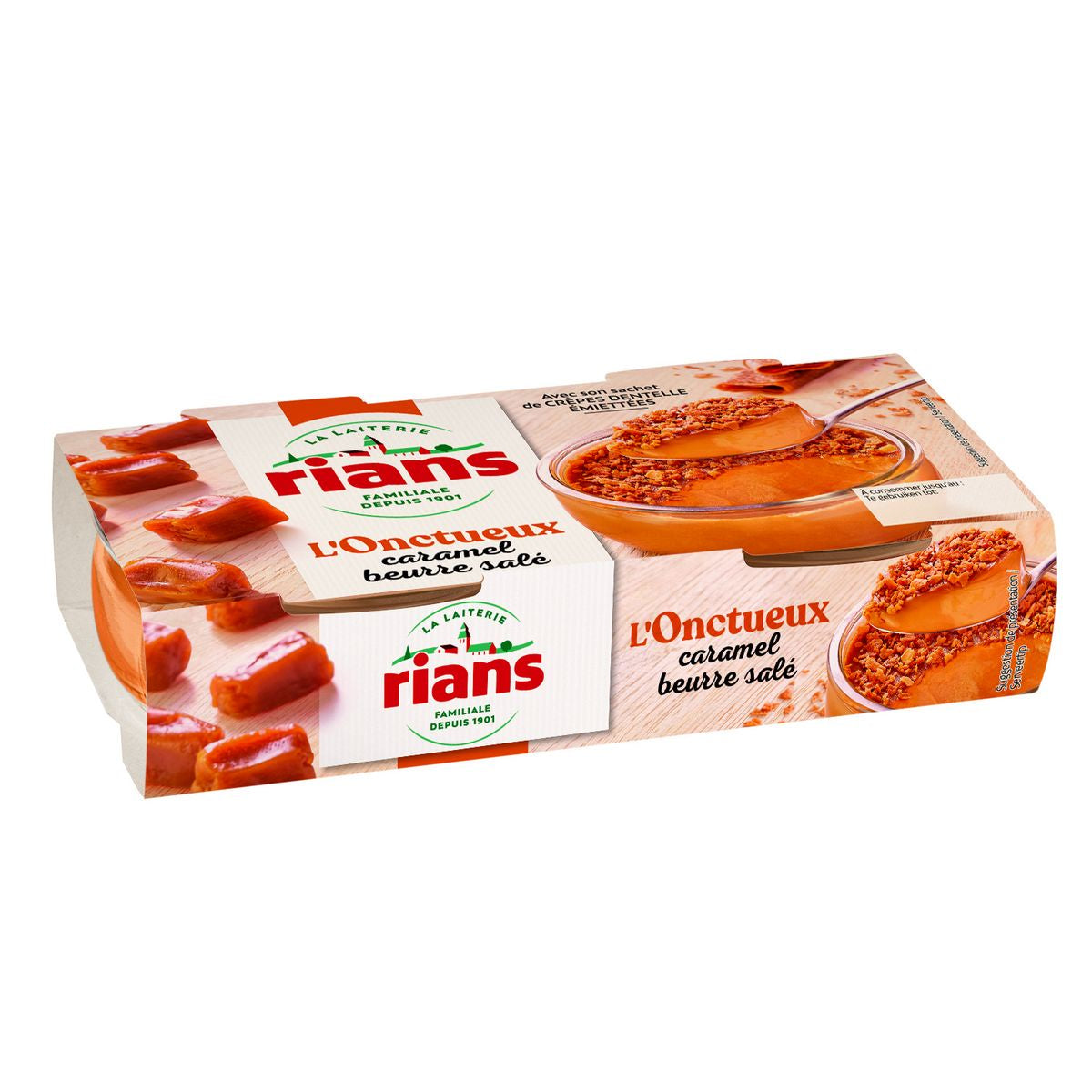 Rians Onctueux Caramel Beurre Salé 2x90g / 180gr