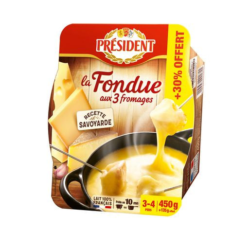 Président Fondue 3 fromages 450gr