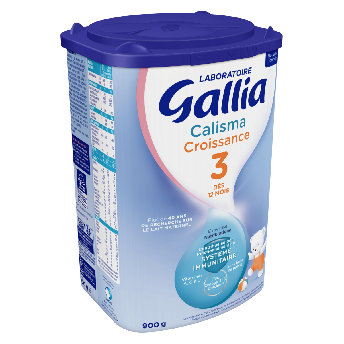 Gallia 3 - Lait Croissance en Poudre - dès 12 mois - 900g