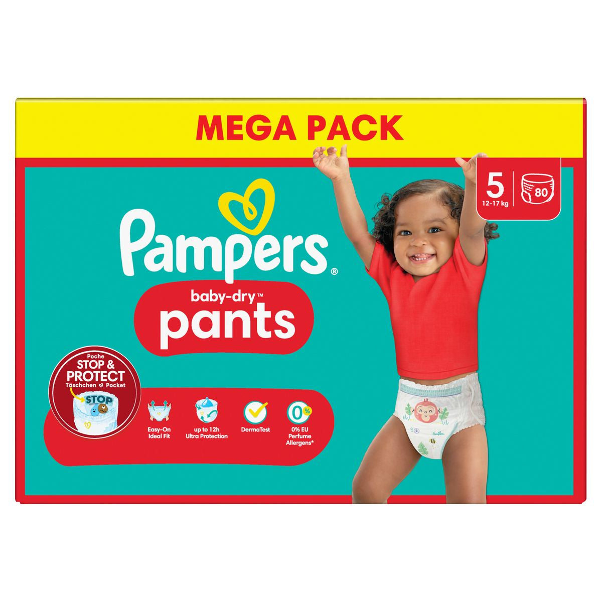Pampers Pants Baby dry x80 Taille 5