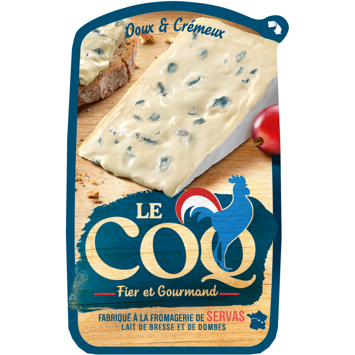 Le Coq Fermier Fromage Bleu 125gr