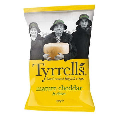 Tyrrells Chips Mature Cheddar 150 gr